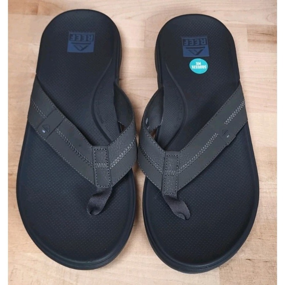 REEF Ortho Spring Mens Size 13 Flip Flop Sandals Blue A-24 - Picture 2 of 5